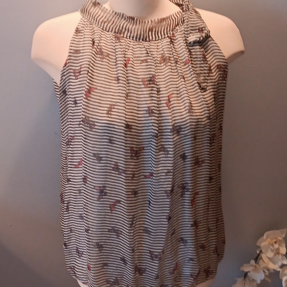 Elena Baldi silk sleeveless blouse
